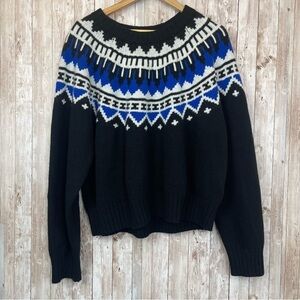 Polo Ralph Lauren‎ Fair Isle Lambswool/Cashmere Blend Sweater Top Size Small